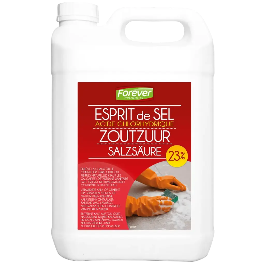 ESPRIT DE SEL 23% 5L (= ACIDE CHLORHYDRIQUE)