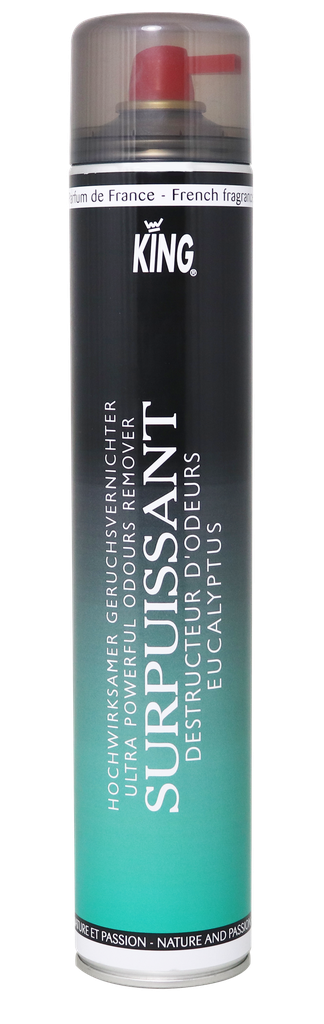 Destructeur d'odeur surpuissant KING Eucalyptus 750 ml