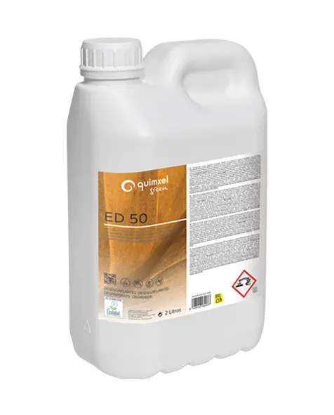Quimxel ED50 Ultraconcentré dégraissant à haute alcalinité Ecolabel 2l