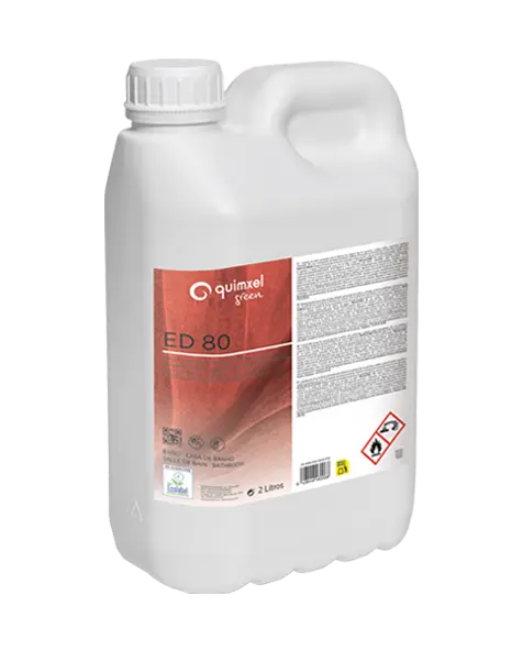 Quimxel ED80 Ultraconcentré nettoyant sanitaire Ecolabel 2l