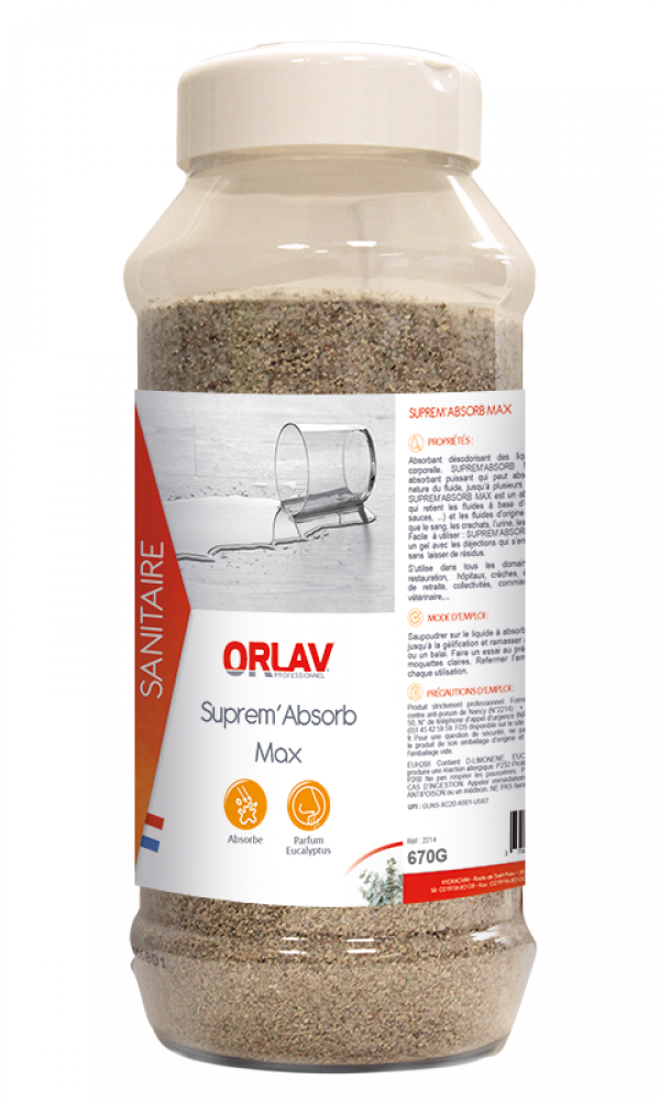 ORLAV - SUPREM'ABSORB MAX - PARFUM EUCALYPTUS 670G