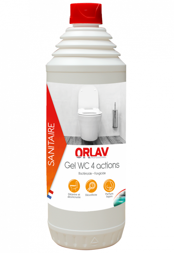 ORLAV - 0508 - GEL WC DÉTARTRANT 4 ACTIONS - 1L