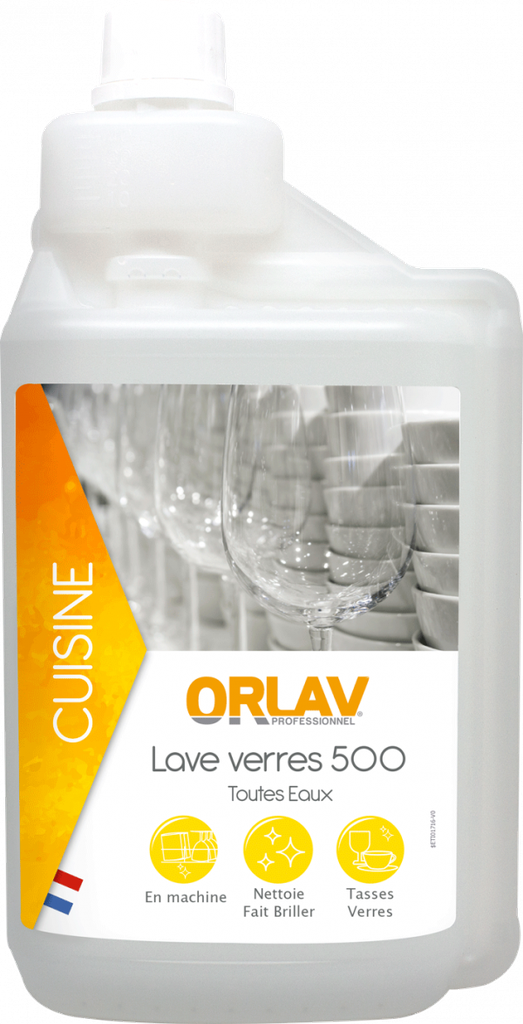 ORLAV - 0216 - LAVE VERRE 500 - 1L DOSEUR