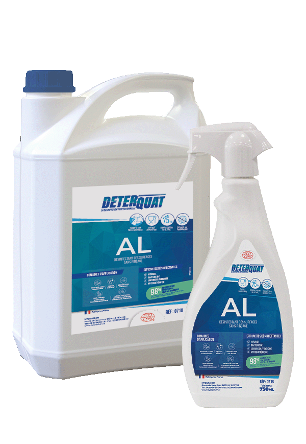 DETERQUAT AL - DÉSINFECTANT SURFACE SANS RINÇAGE 5L