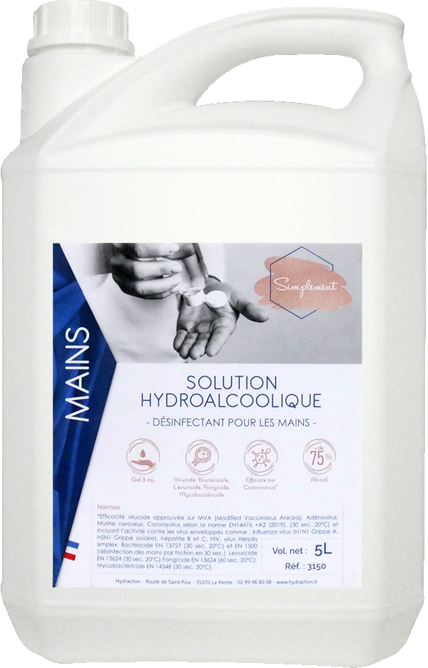 ELIGEL A - GEL HYDROALCOOLIQUE - 5L