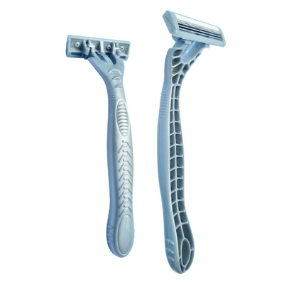 RASOIRS JETABLES 3 LAMES TÊTE PIVOTANTE - BANDE LUBRIFIANTE - SACHET DE 5