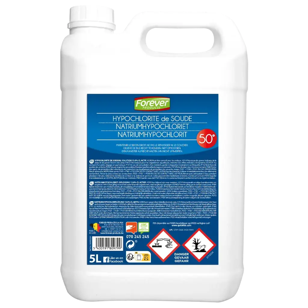 Hypochlorite de Soude 48/50° 5 L