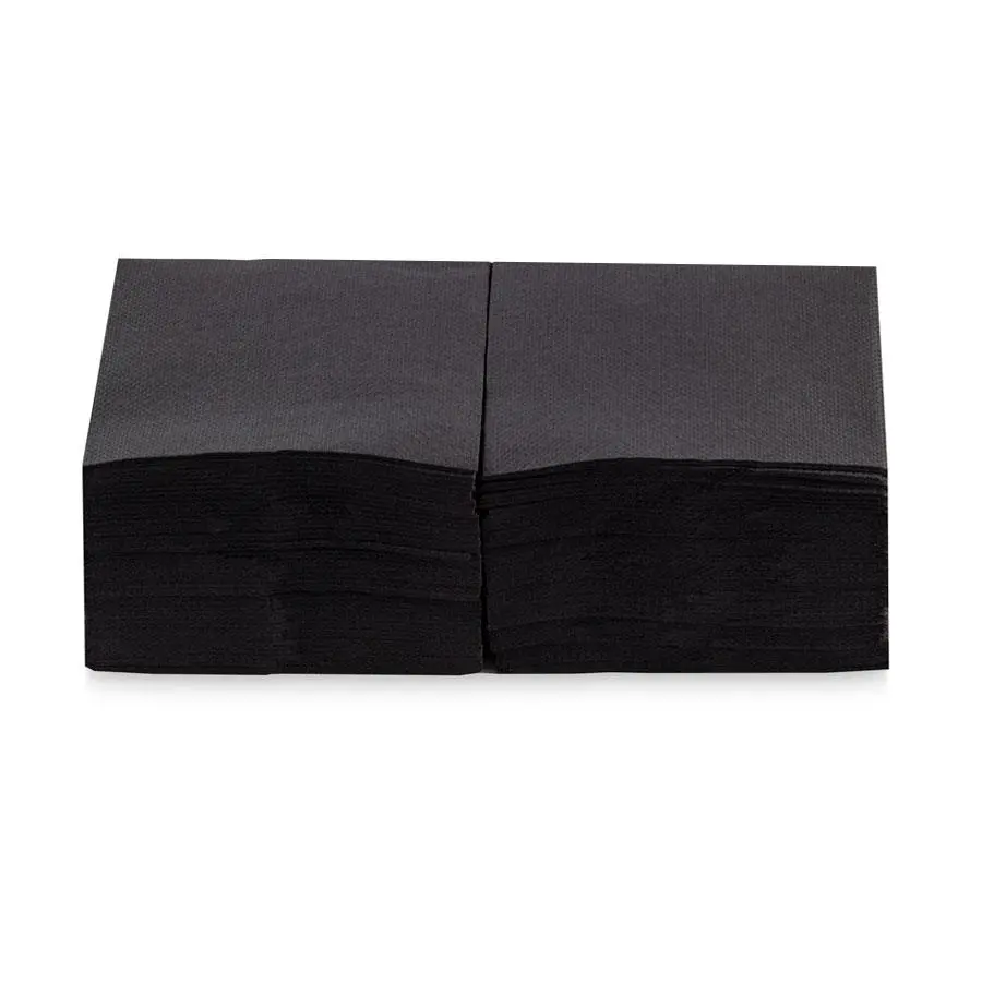 SERVIETTE 20X20CM DOUBLE POINT NOIR 2700PCS