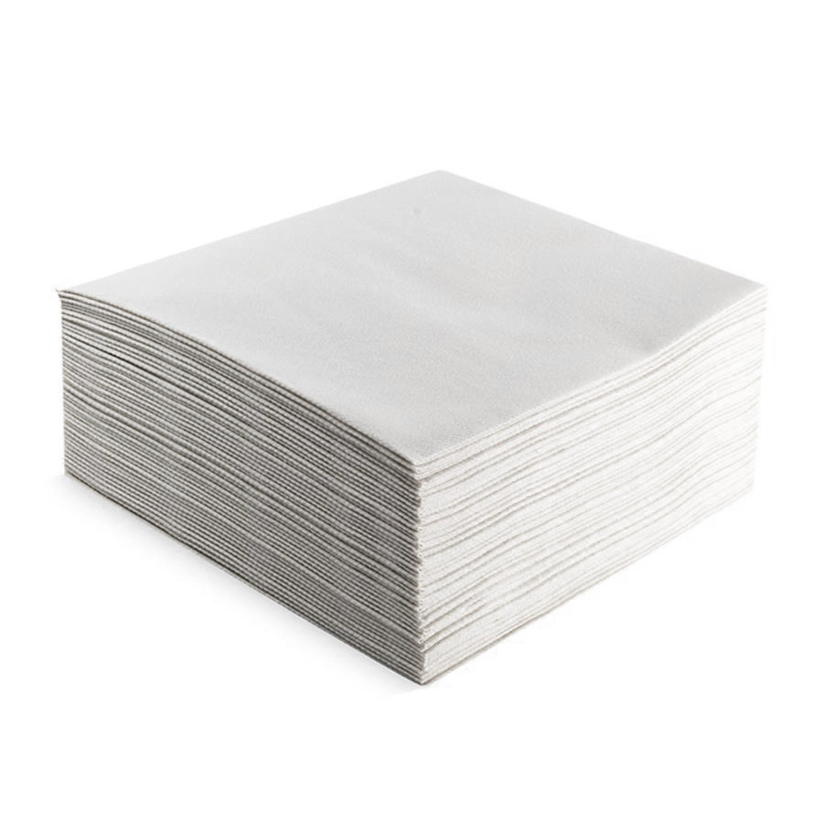 SERVIETTE 40X40CM AIRLAID BLANC 1000PCS