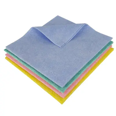 LAVETTES VISCOSES 110G - 38*36CM - BLEU 10PCS