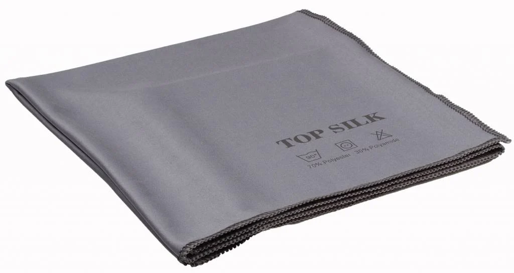 Essuie-Verres Microfibre Gris Top Silk 50x70
