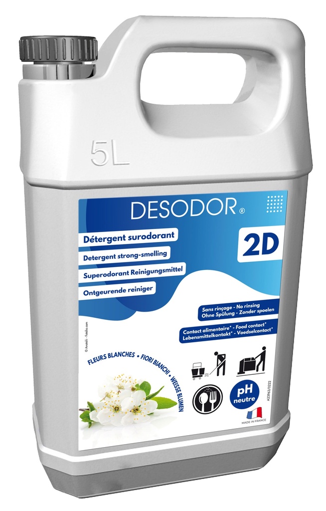 2D DESODOR FLEURS BLANCHES 5L