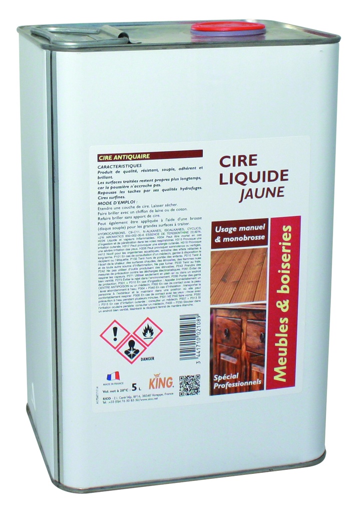 KING WAX CIRE JAUNE LIQUIDE 5L