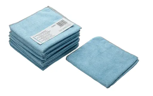 LAVETTES MICROFIBRES ECO 40X40 BLEU 10PCS