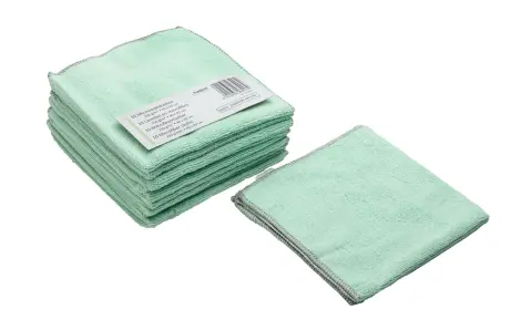 LAVETTES MICROFIBRES ECO 40X40 VERT 10PCS