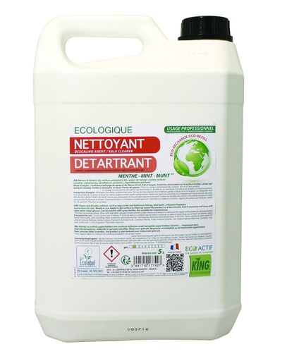 [A17742] KING EcoActif Détartrant Sanitaire Mint 5 L
