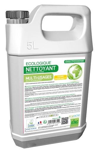 [A17754] KING EcoActif Déterg. Sols&Surfaces 5L Agrumes