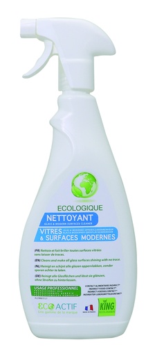 [A18092] KING ECOACTIF VITRES&SURFACES 750 ML