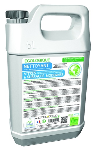 [A18093] KING EcoActif Vitres&Surfaces 5 L