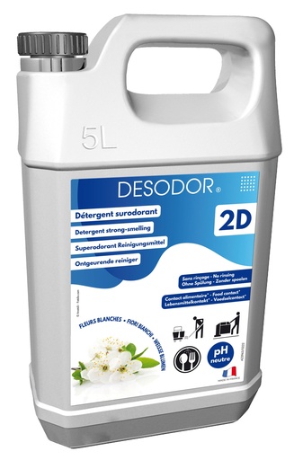 [A15209] 2D DESODOR FLEURS BLANCHES 5L