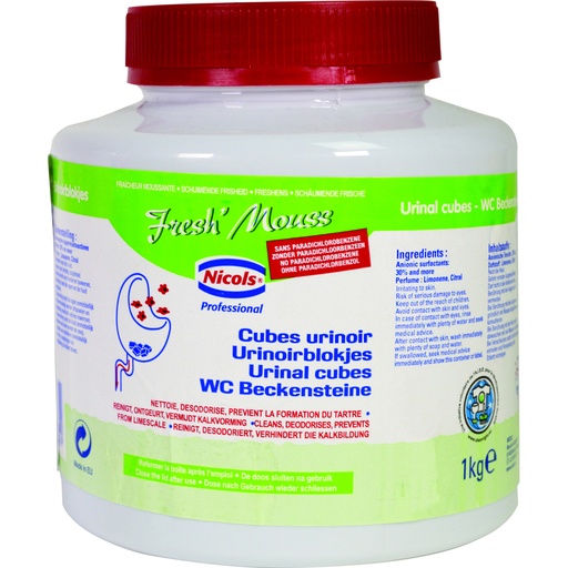 [504955] FRESH MOUSSE PIERRES URINOIRS 1KG/33PAST