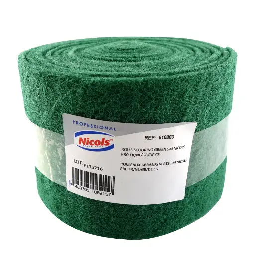[508382] ROULEAUX ABRASIFS NICOLS VERT 5 MÈTRES P