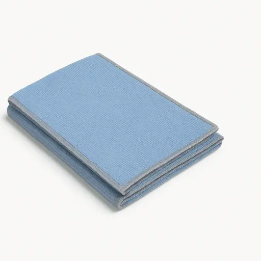 [1000010] TORCHONS MICROFIBRES ECO BLEU 50*70 5PCS