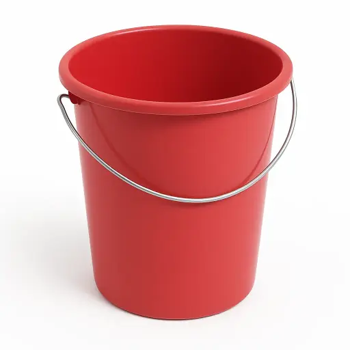 [1000335] Seau ménage rouge 10 litres