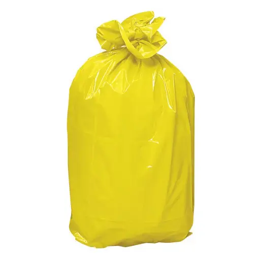 [J0110-1A] SACS POUBELLES 110L 70*110 40Μ JAUNES 200 PCES