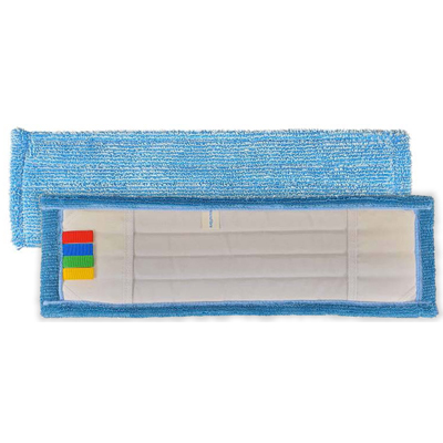 [809eco/3O] Mop microfibre ECOLINE 40cm poche/languette 3 oeillets pc