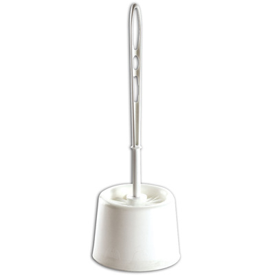 [95E] BROSSE WC + SUPPORT ECOLINE - BLANC PC
