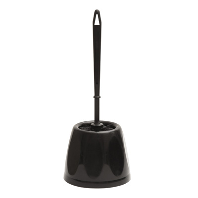 [95C/N] Brosse WC CLASSIC Noir + support pc