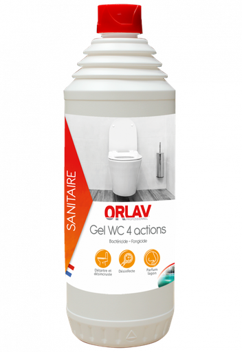 [002050801] ORLAV - 0508 - GEL WC Détartrant 4 ACTIONS - 1L 