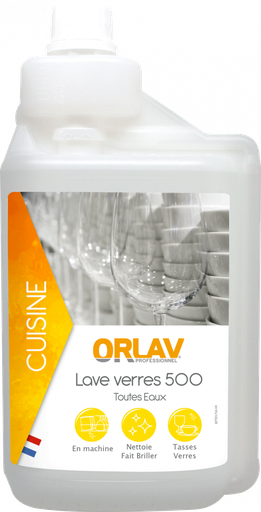 [2040122] ORLAV - 0216 - LAVE VERRE 500 - 1L DOSEUR