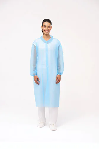 [DC04] Blouse de visite polypropylène bleu 100pcs