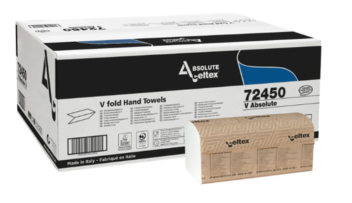 [C72450] Essuie-mains ABSOLUTE ZZ-V 21,5x21 Blanc 5000pces