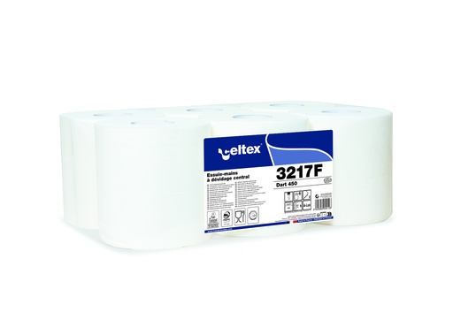 [C3217F] Midi essuyage 450 PURE OUATE 2 plis cellulose