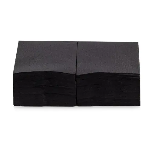 [SER22109275] SERVIETTE 20X20CM DOUBLE POINT NOIR 2700PCS