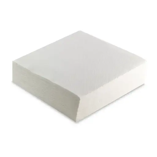 [SER42108615] SERVIETTE 40X40CM DOUBLE POINT BLANC 1800PCS