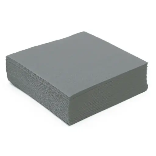 [SER42108626] SERVIETTE 40X40CM DOUBLE POINT GRIS ETAIN 1800PCS