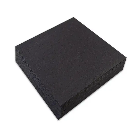 [SER41006781] SERVIETTE 40X40CM AIRLAID NOIR 1000PCS