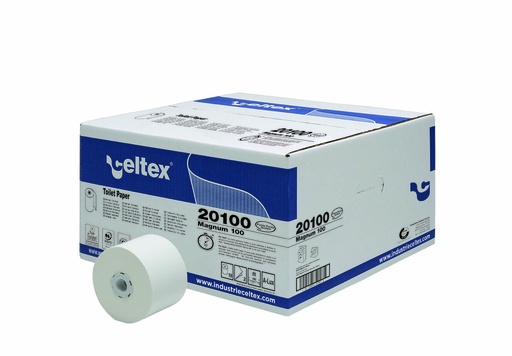 [C20100N] PAPIER WC REVOLVER 2 PLIS PURE OUATE 18X100M