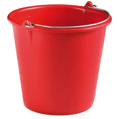 [435/R] Seau INDUSTRIEL 10 L rouge - Ecogreen