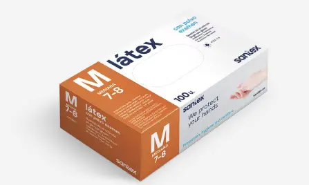 [GD05XS] GANTS LATEX NON POUDRÉ EXTRA SMALL 5G 100PCS